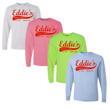 Load image into Gallery viewer, Eddie's Adult Long Sleeve Tee- Extended Sizes
