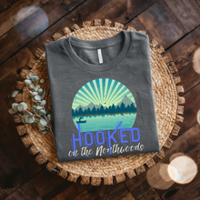 Load image into Gallery viewer, May Shirt of the Month "Hooked on the Northwoods"