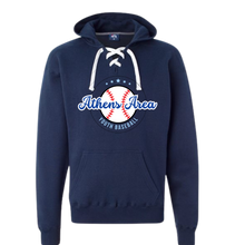 Load image into Gallery viewer, Athens Area Youth Baseball Adult Hoodie w/ Ties