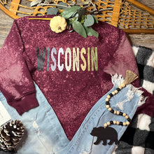 Load image into Gallery viewer, Neutral Wisconsin Crewneck Sweatshirt