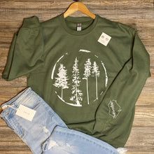 Load image into Gallery viewer, Wisconsin Trees Crewneck Sweatshirt