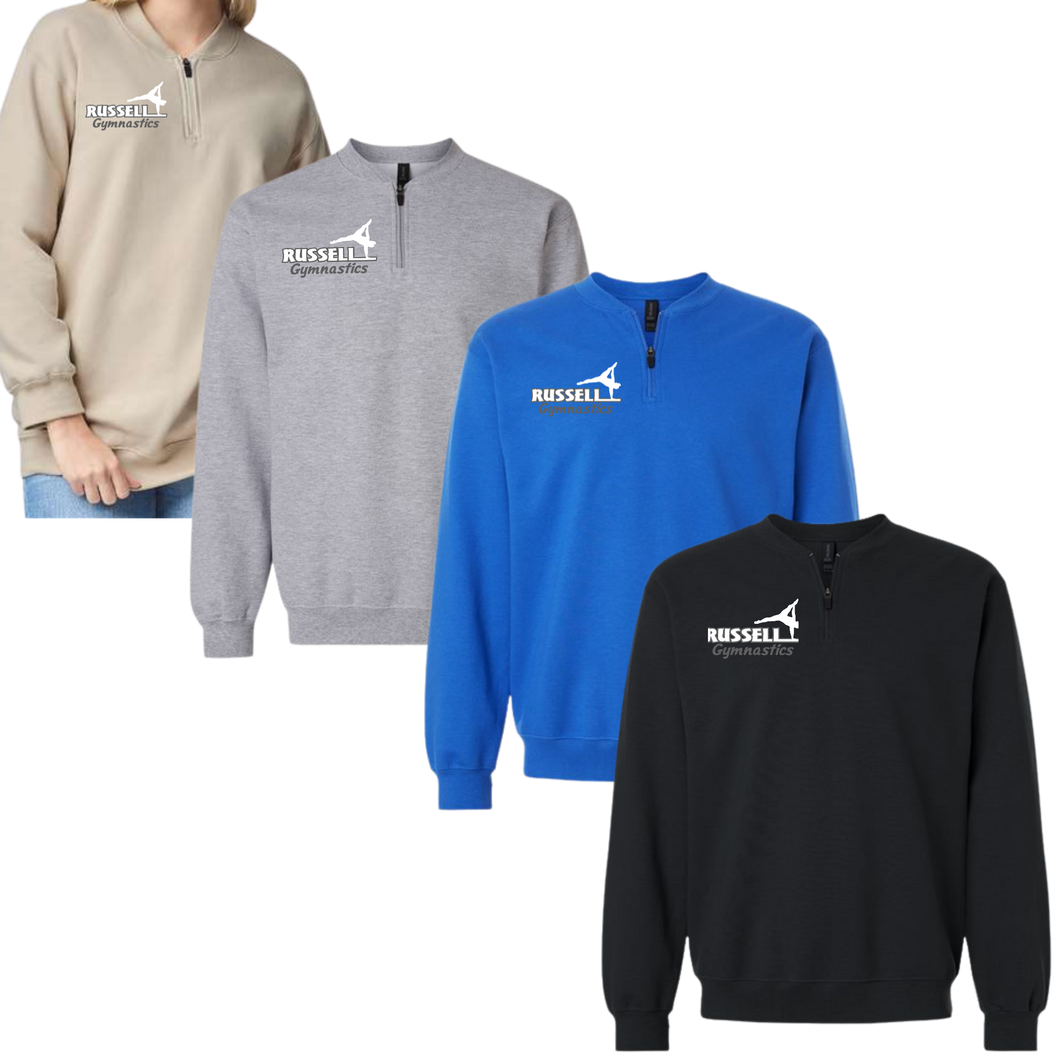 Russell Gymnastics Adult 1/4 Zip Sweatshirt
