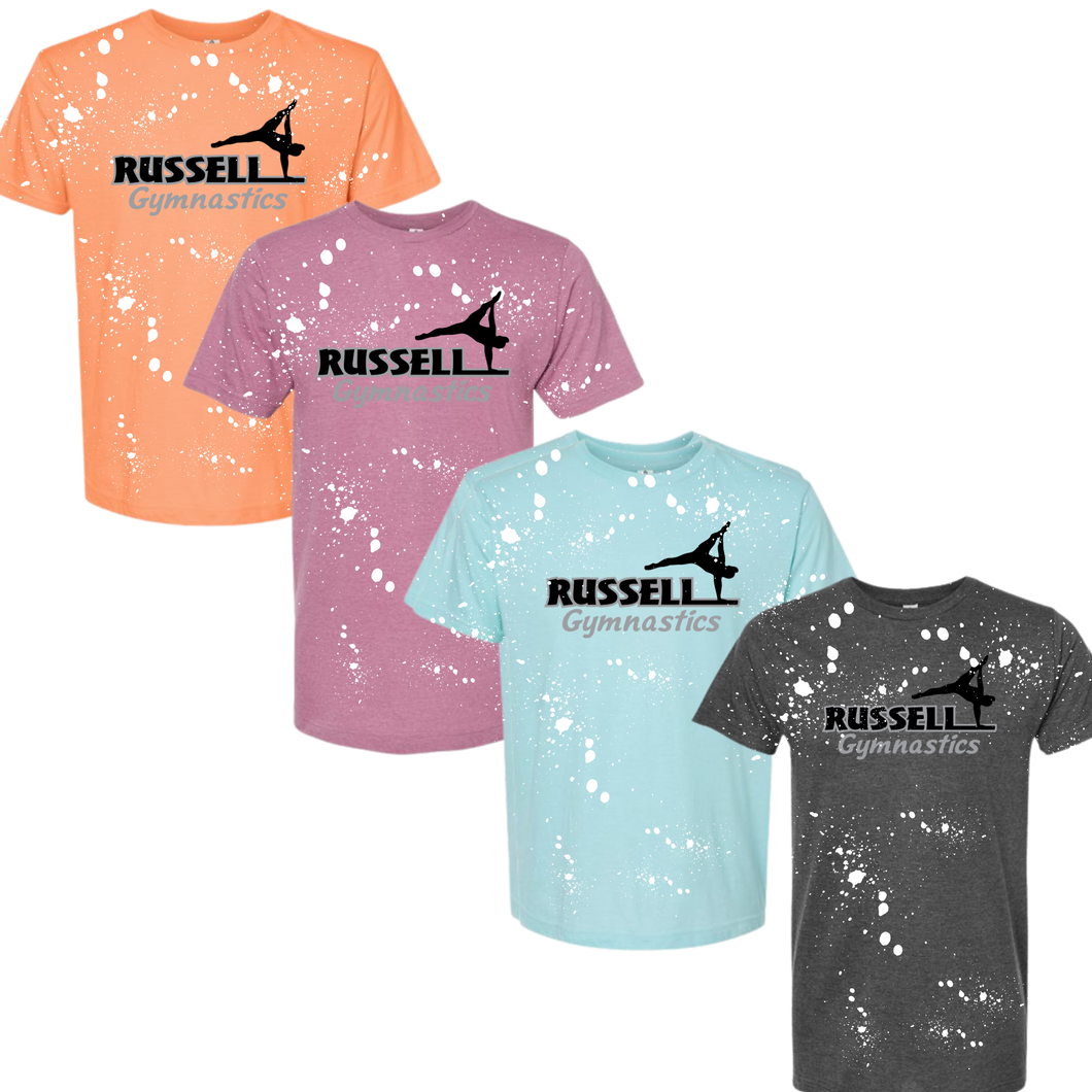 Russell Gymnastics Bleached Adult Tee