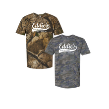 Load image into Gallery viewer, Eddie&#39;s Bar &amp; Grill Adult Camo T-shirt
