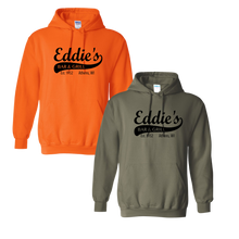 Load image into Gallery viewer, Eddie&#39;s Bar &amp; Grill Hooded Sweatshirt (4xl-5xl)
