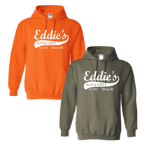 Load image into Gallery viewer, Eddie&#39;s Bar &amp; Grill Hooded Sweatshirt (4xl-5xl)
