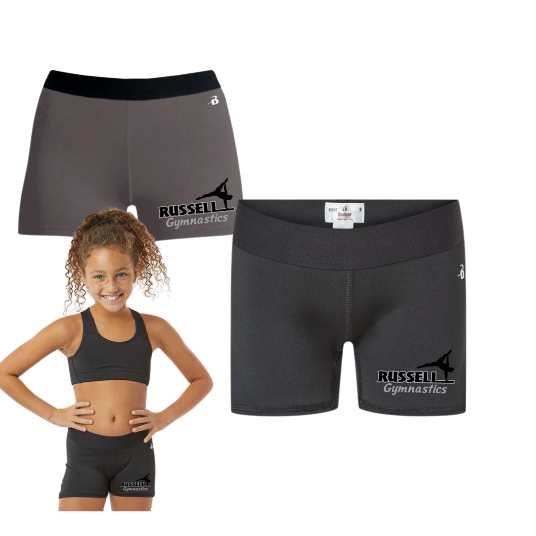 Russell Gymnastics Youth Compression Shorts