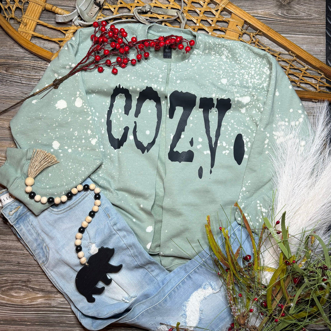 Cozy. Cardigan Crewneck Sweatshirt