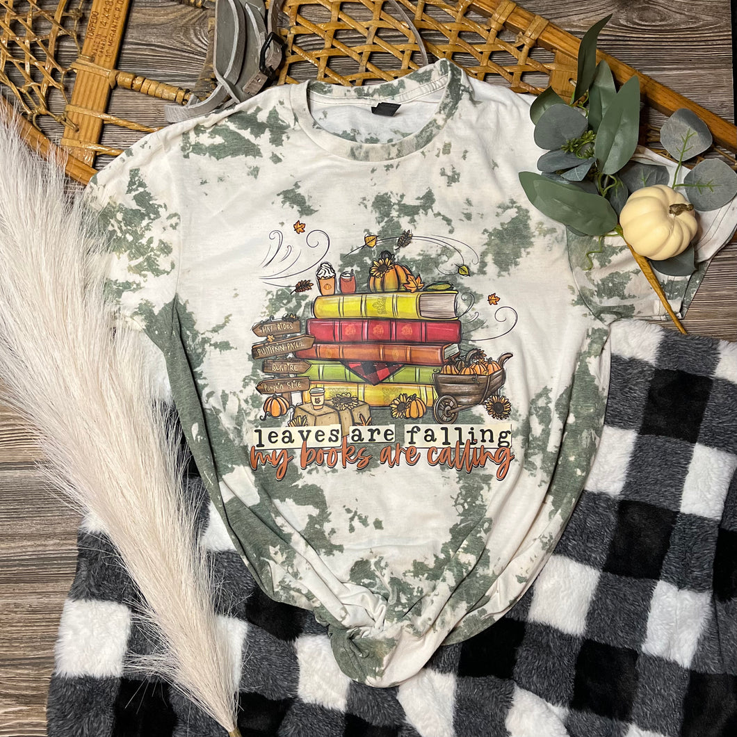 Leaves are Falling My Books are Calling Graphic Tee