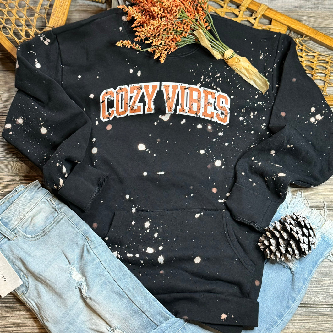 Cozy Vibes Crewneck Sweatshirt with Pocket