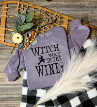 Load image into Gallery viewer, Witch Way to the Wine Crewneck Sweatshirt
