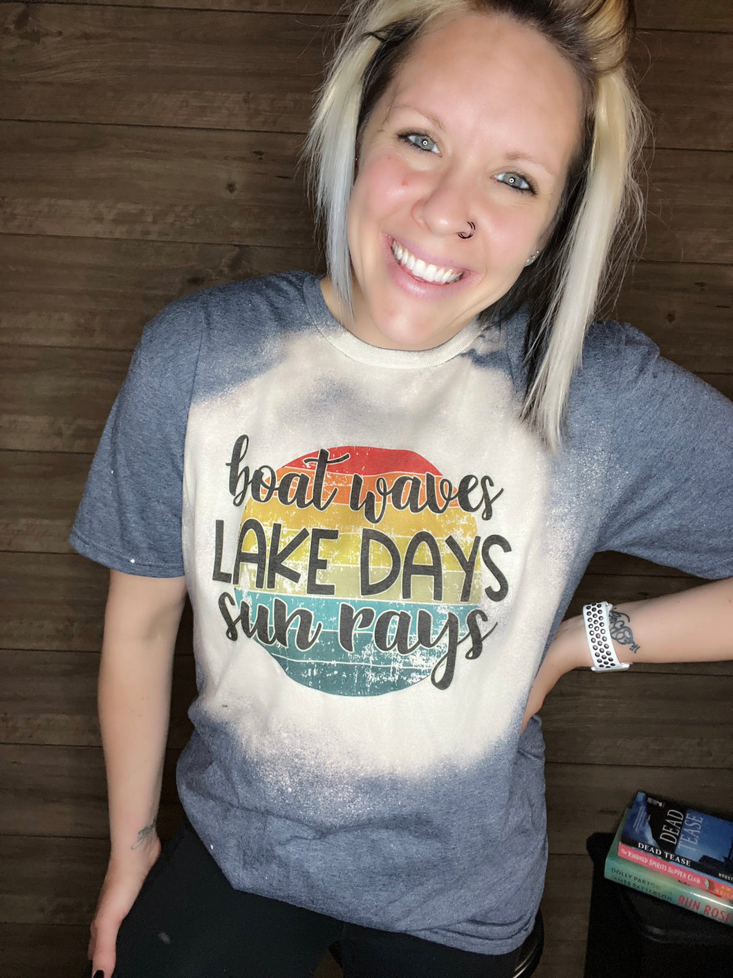 BOAT WAVES, LAKE DAYS, SUN RAYS Graphic Shirt